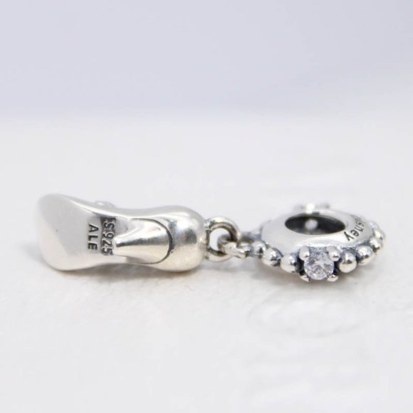 Pandora Disney Cinderella Glass Slipper & Mice Dangle Charm - Picture 5 of 6